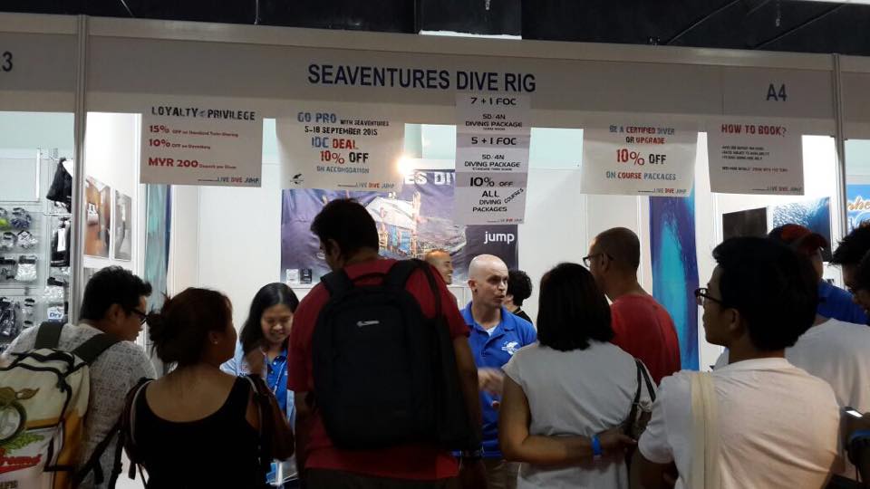 MIDE 2015 was packed for booking Sipadan diving with Seaventures Dive Rig - The best diving in Malaysia!