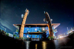 Stargazing during a clear, starry night from Seaventures sundeck