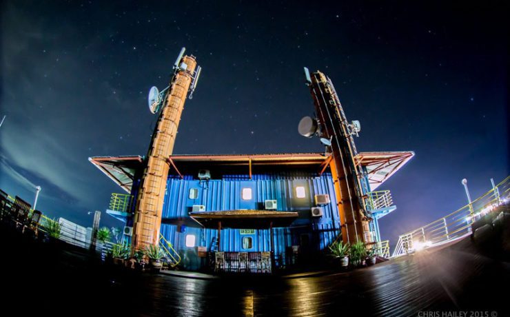 Stargazing during a clear, starry night from Seaventures sundeck